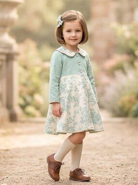 ROCOCO KIDS Dress Overcoat Jacket Cotton Patchwork Quilt Floral Girls Infant L